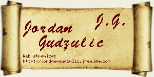 Jordan Gudžulić vizit kartica